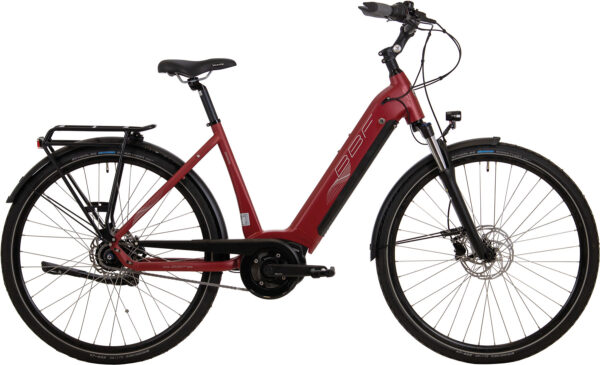 BBF E-Bike Bato Wave Bosch Active Line 400 Wh- Dunkel Rot Matt